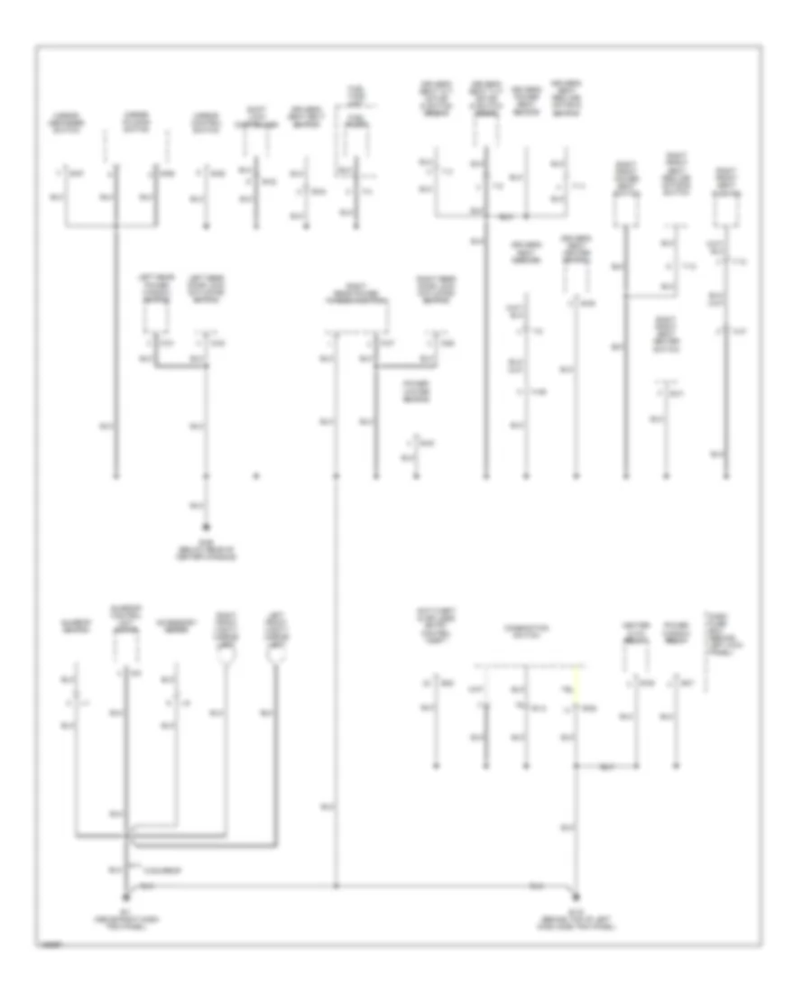 Ground Distribution Wiring Diagram 3 of 4 for Isuzu Trooper Limited 2002