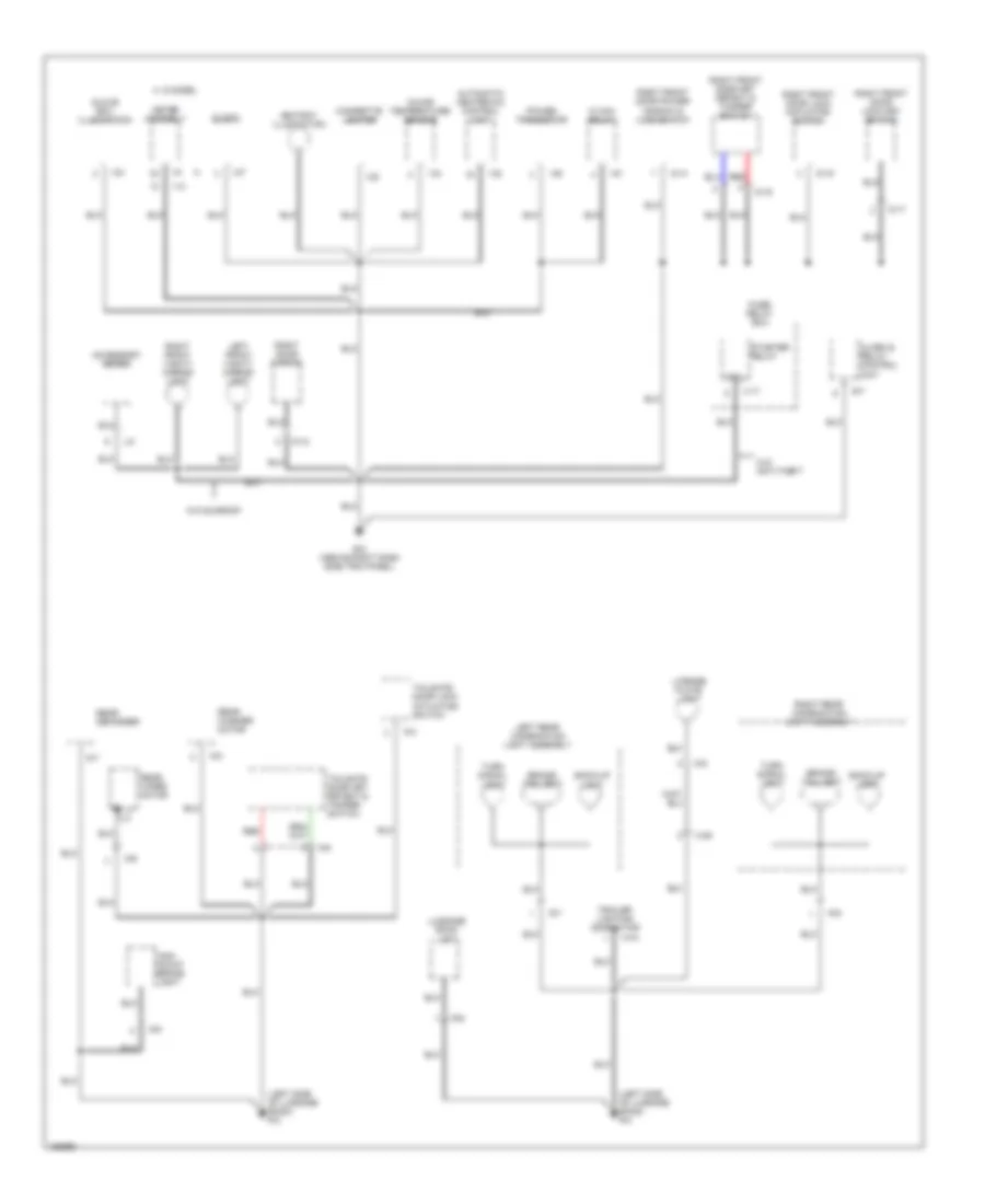 Ground Distribution Wiring Diagram 4 of 4 for Isuzu Trooper Limited 2002