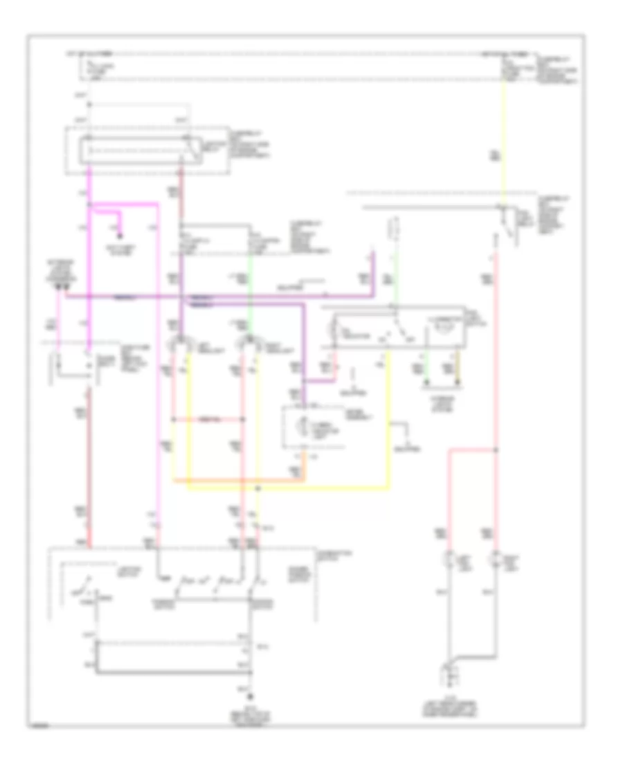 Headlight Wiring Diagram for Isuzu Trooper Limited 2002