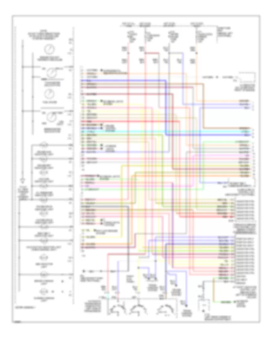 Instrument Cluster Wiring Diagram Luxury  Performance 1 of 2 for Isuzu Trooper Limited 2002