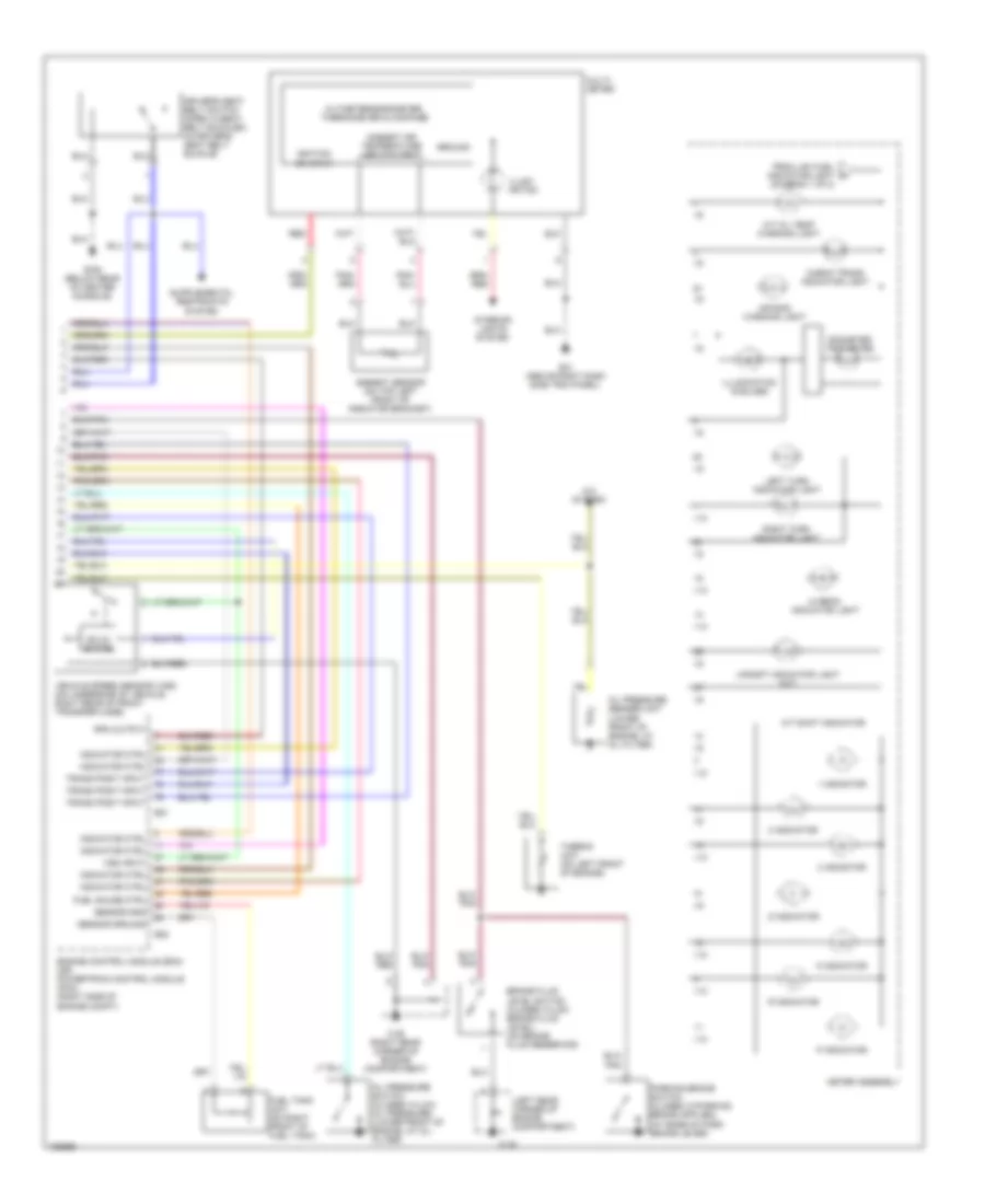 Instrument Cluster Wiring Diagram S Model 2 of 2 for Isuzu Trooper Limited 2002