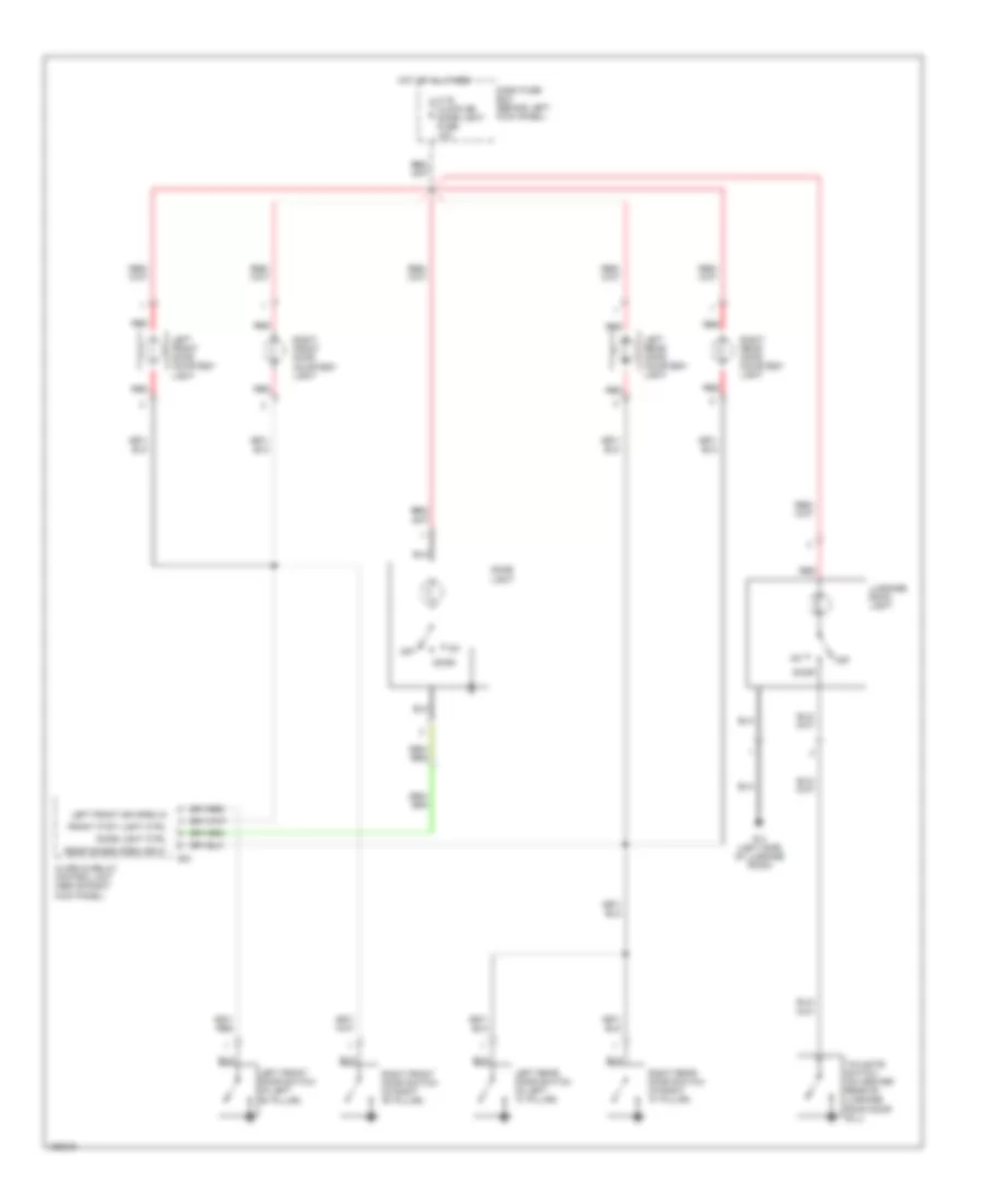 Courtesy Lamps Wiring Diagram S Model for Isuzu Trooper Limited 2002