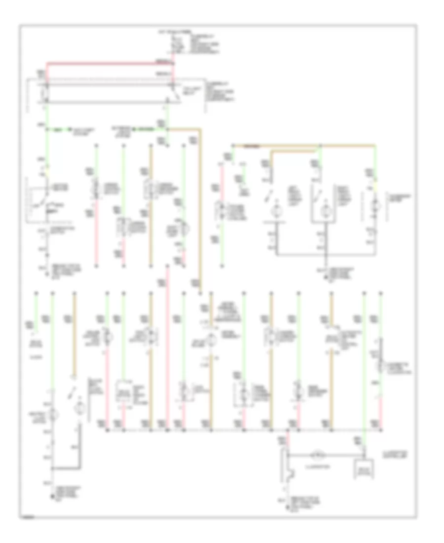 Instrument Illumination Wiring Diagram for Isuzu Trooper Limited 2002