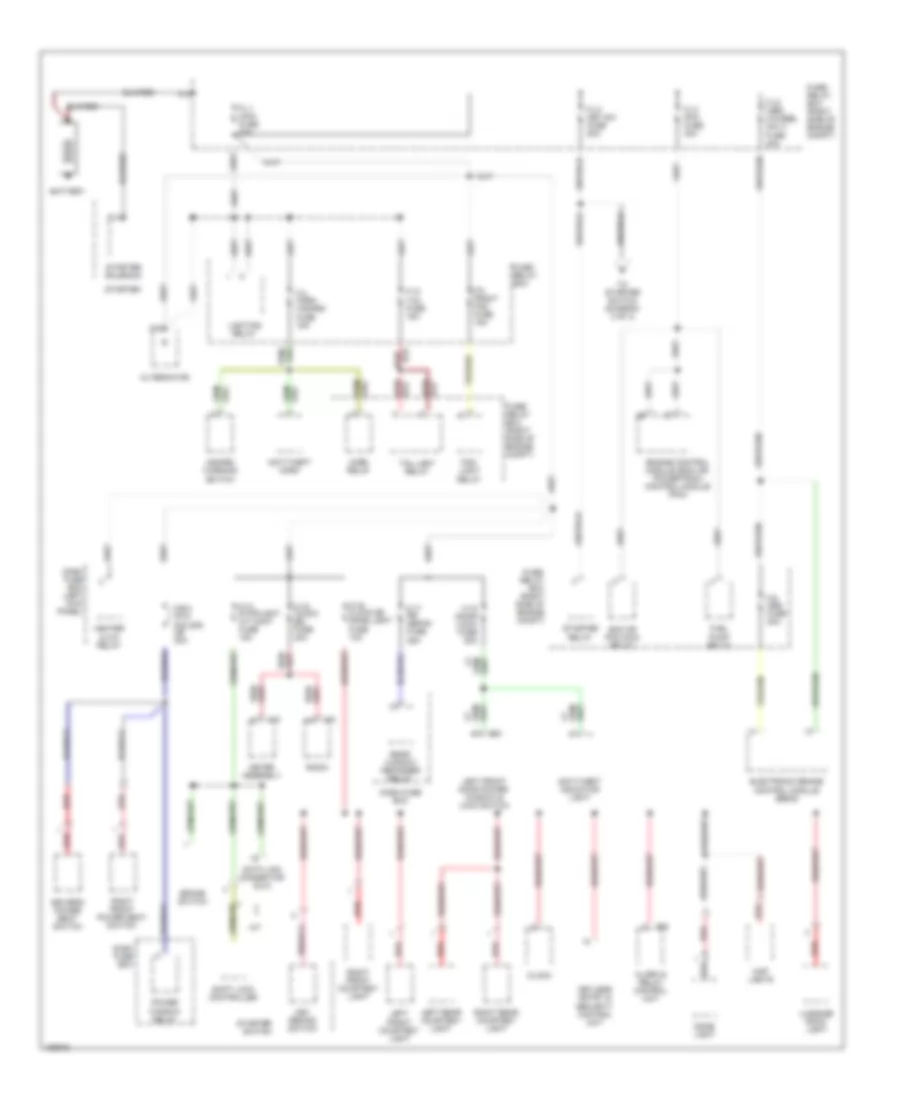 Power Distribution Wiring Diagram 1 of 3 for Isuzu Trooper Limited 2002