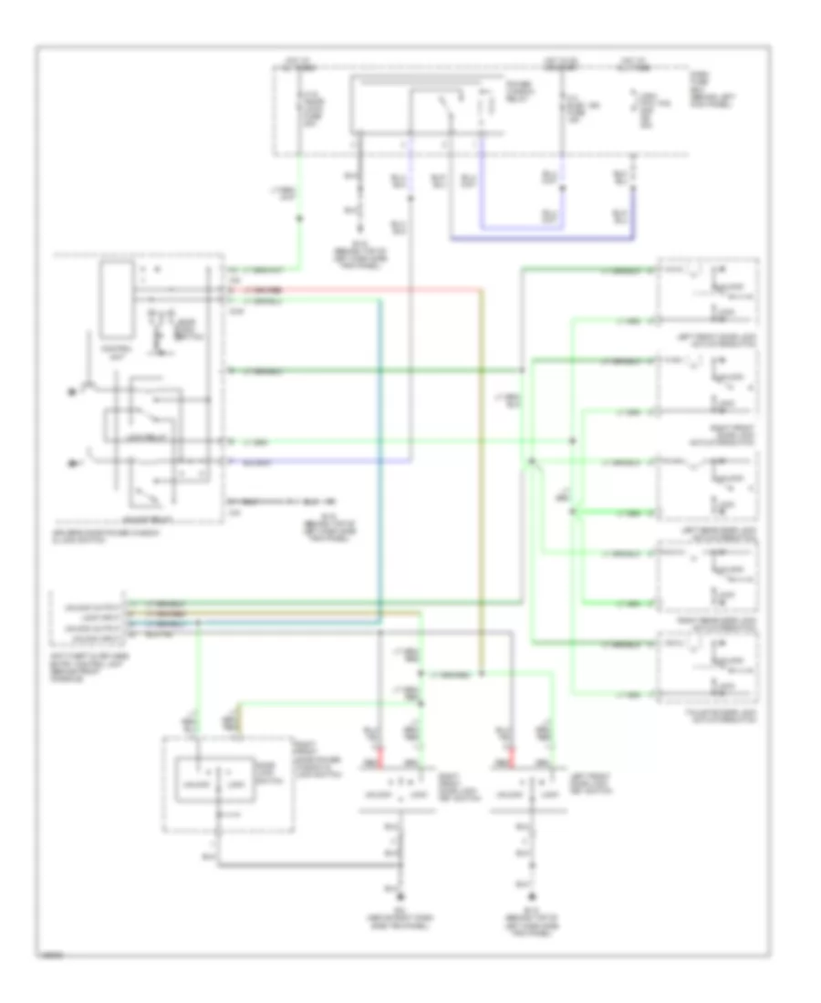 Power Door Lock Wiring Diagram for Isuzu Trooper Limited 2002