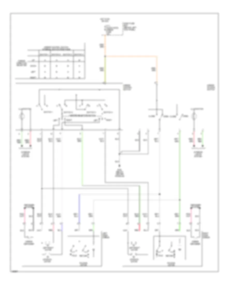 Power Mirror Wiring Diagram for Isuzu Trooper Limited 2002