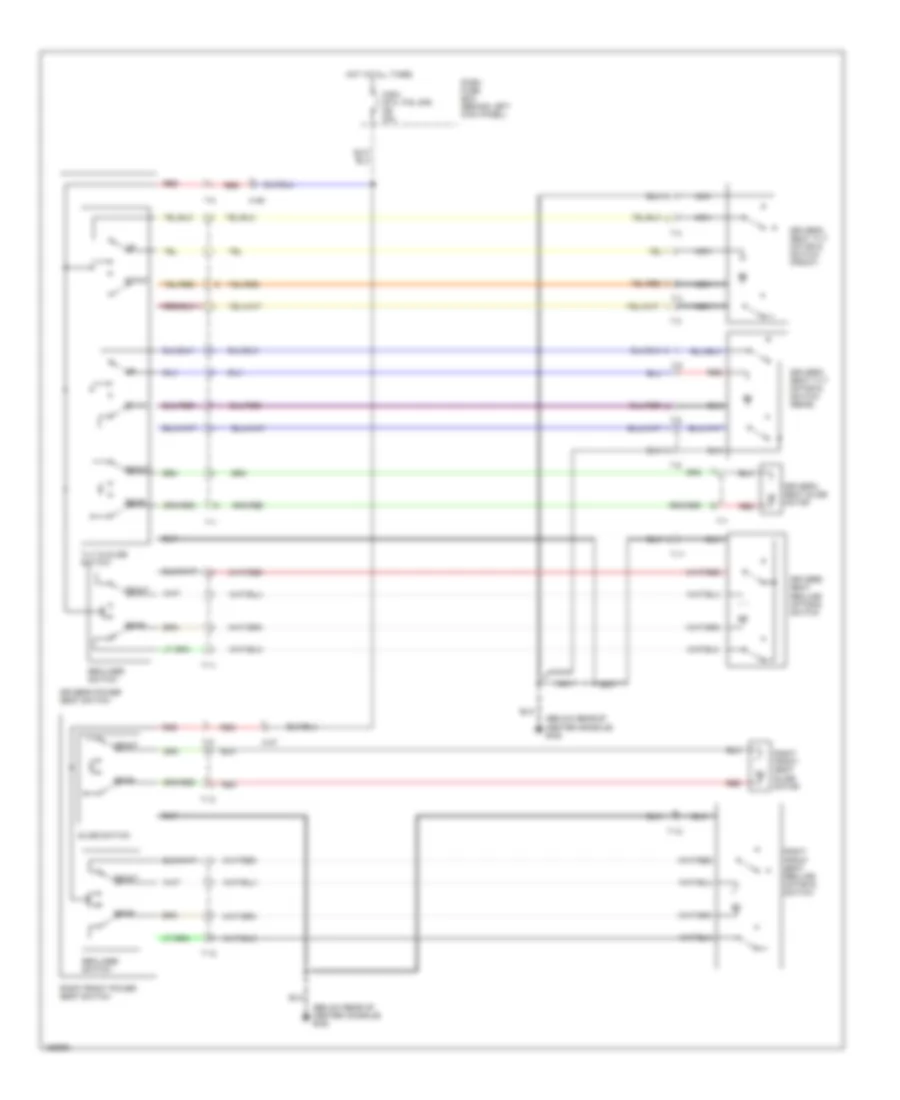 Power Seats Wiring Diagram for Isuzu Trooper Limited 2002