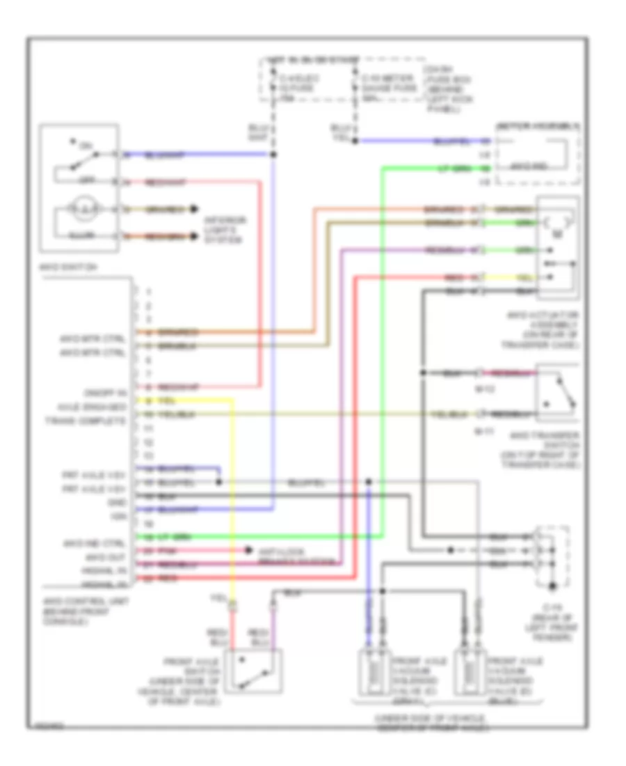 4WD Wiring Diagram Shift on the Fly for Isuzu Trooper Limited 2002