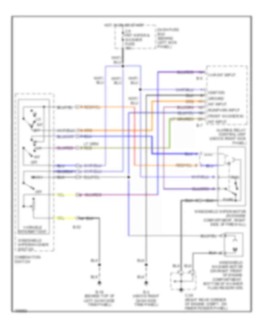 Front Wiper Washer Wiring Diagram Luxury  Performance for Isuzu Trooper Limited 2002