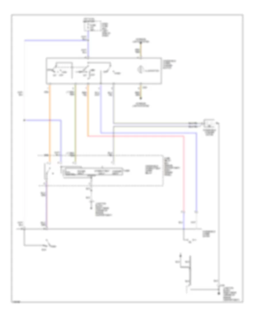 Электросхема передних стеклоочистителей дворников и омывателя лобового стекла, S МОДЕЛИ для Isuzu Trooper LS 1993
