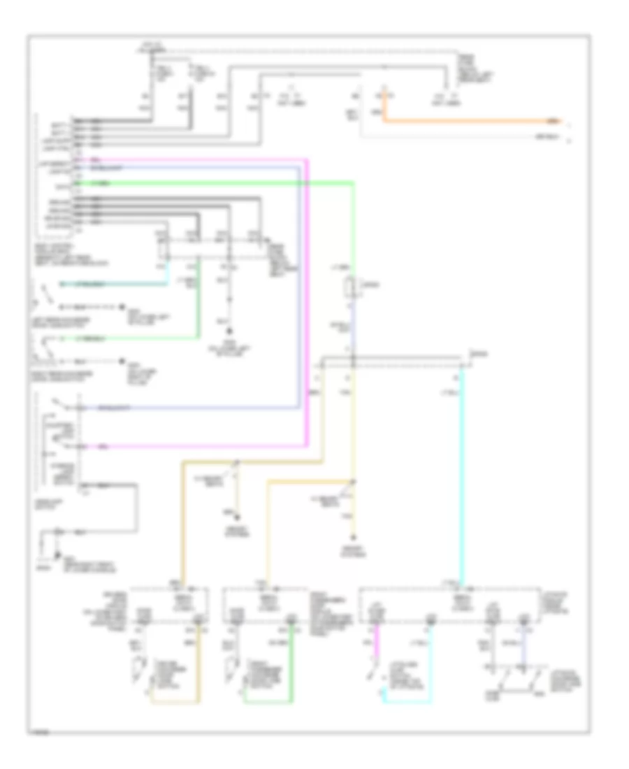 Courtesy Lamps Wiring Diagram 1 of 2 for Isuzu Ascender 2003