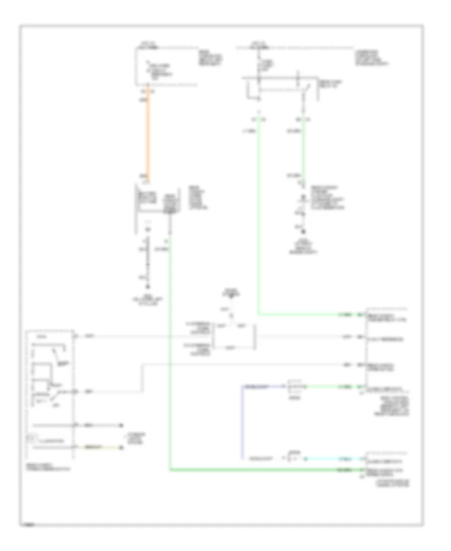 Электросхема заднего стеклоочистителя дворника и омывателя для Isuzu Ascender 2003
