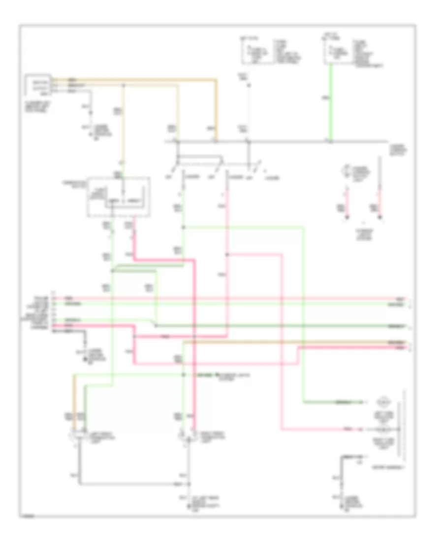 Exterior Lamps Wiring Diagram 1 of 2 for Isuzu Axiom XS 2003