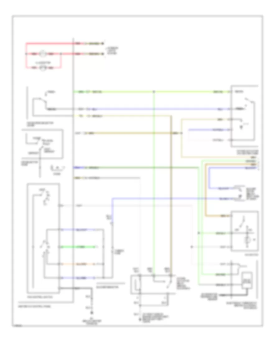 2.2L, Manual AC Wiring Diagram (1 of 2) for Isuzu Rodeo S 2003