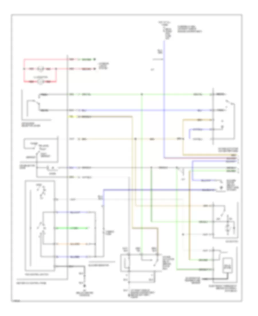 3.2L, Manual AC Wiring Diagram (1 of 2) for Isuzu Rodeo S 2003