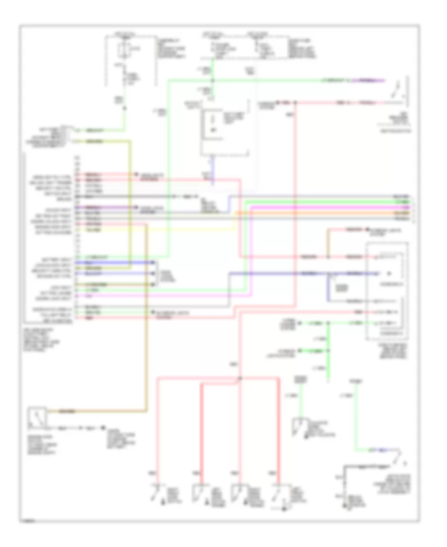 Forced Entry Wiring Diagram 1 of 2 for Isuzu Rodeo S 2003