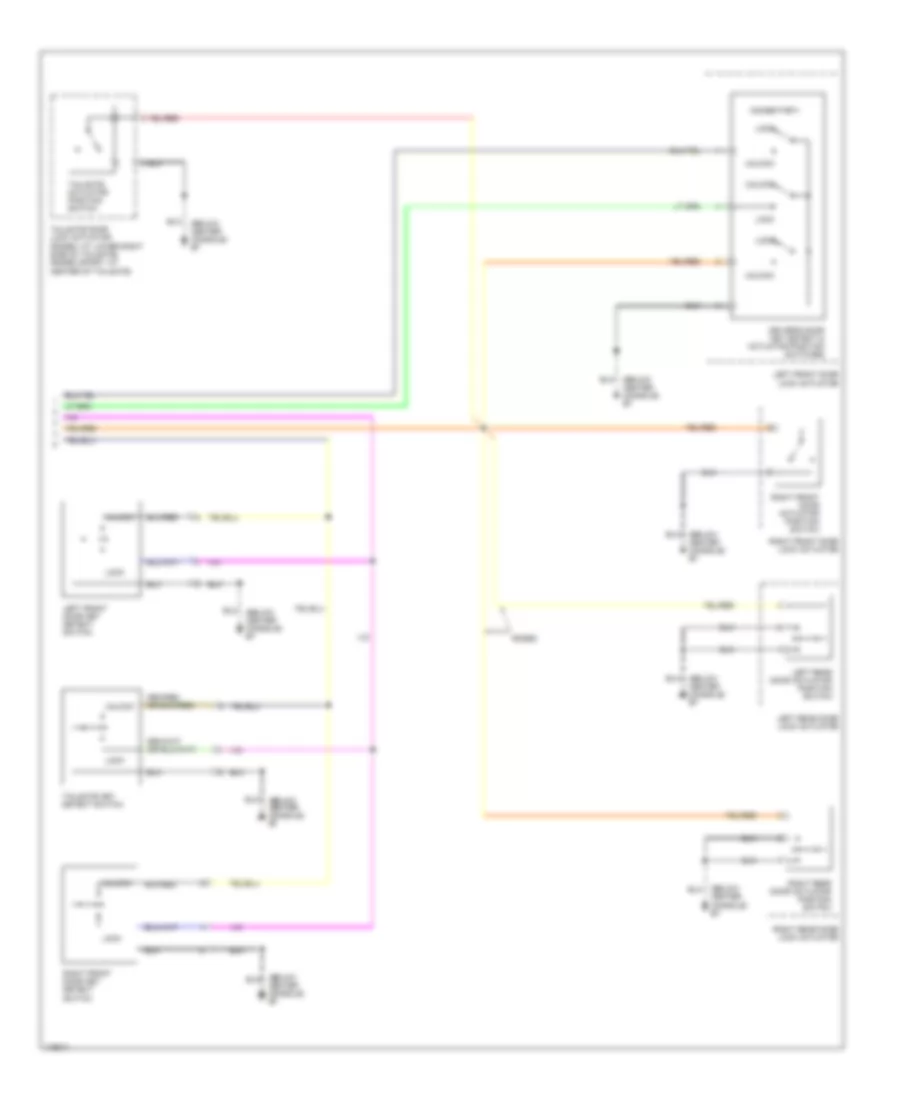 Forced Entry Wiring Diagram (2 of 2) for Isuzu Rodeo S 2003