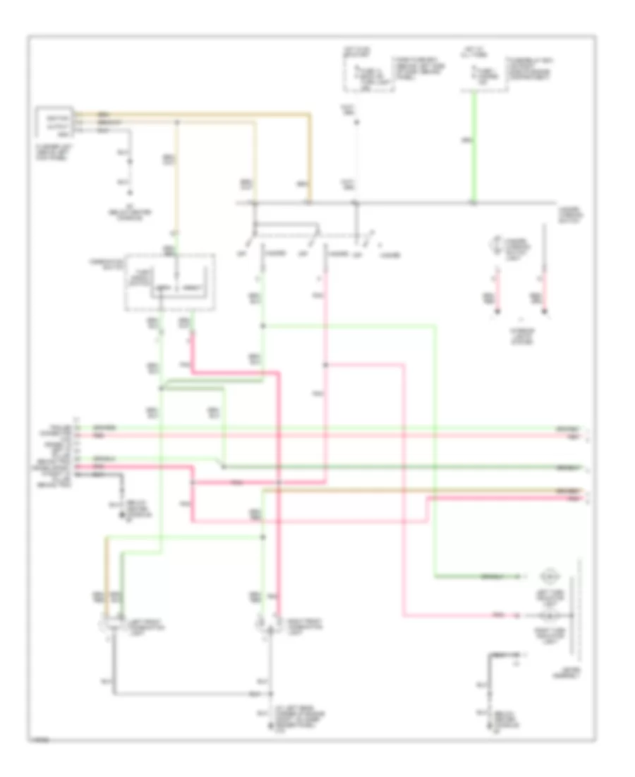 Exterior Lamps Wiring Diagram (1 of 2) for Isuzu Rodeo S 2003
