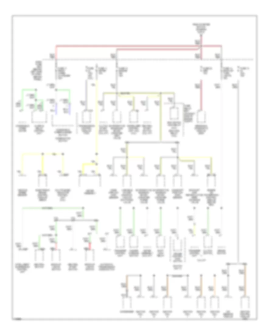 Power Distribution Wiring Diagram (3 of 3) for Isuzu Rodeo S 2003
