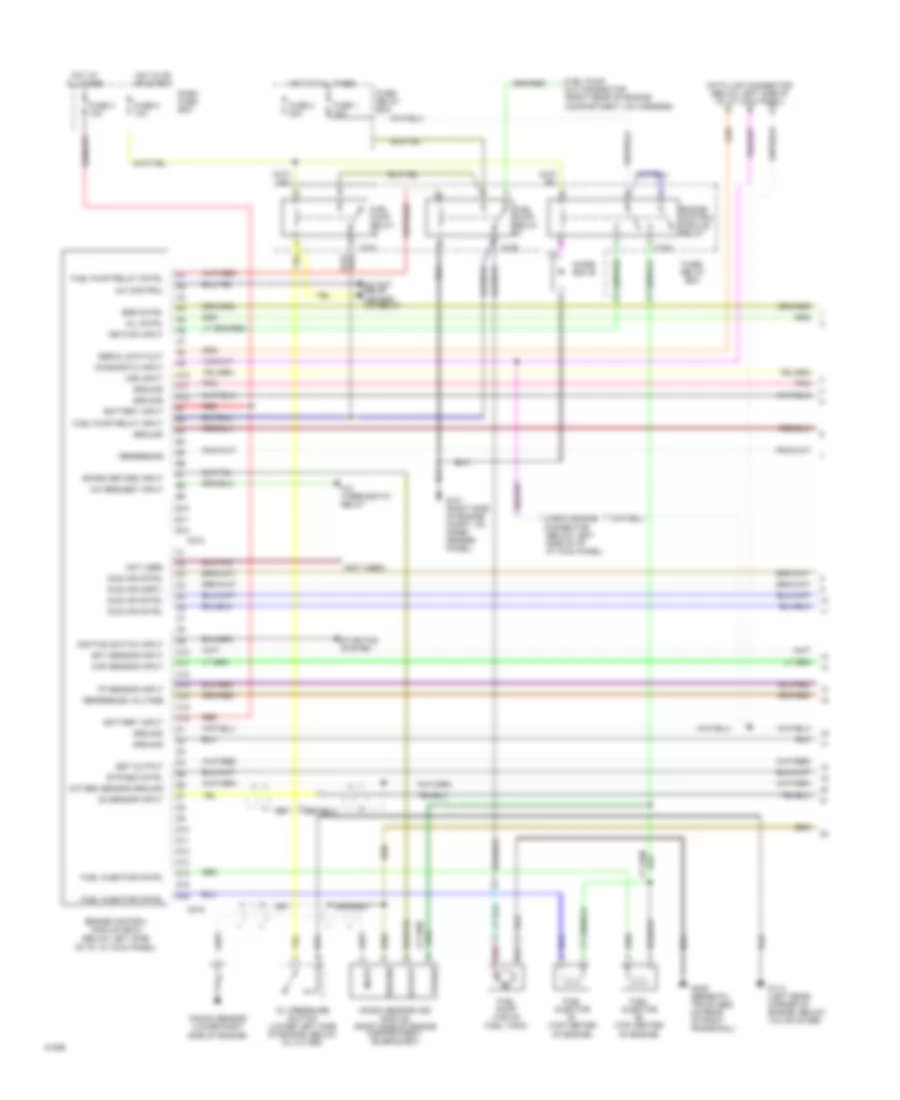 3.1L, Engine Performance Wiring Diagrams (1 of 2) for Isuzu Pickup S 1994