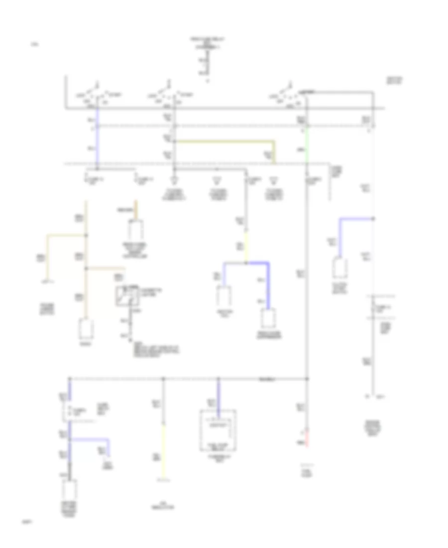 Power Distribution Wiring Diagram (2 of 6) for Isuzu Rodeo S 1994