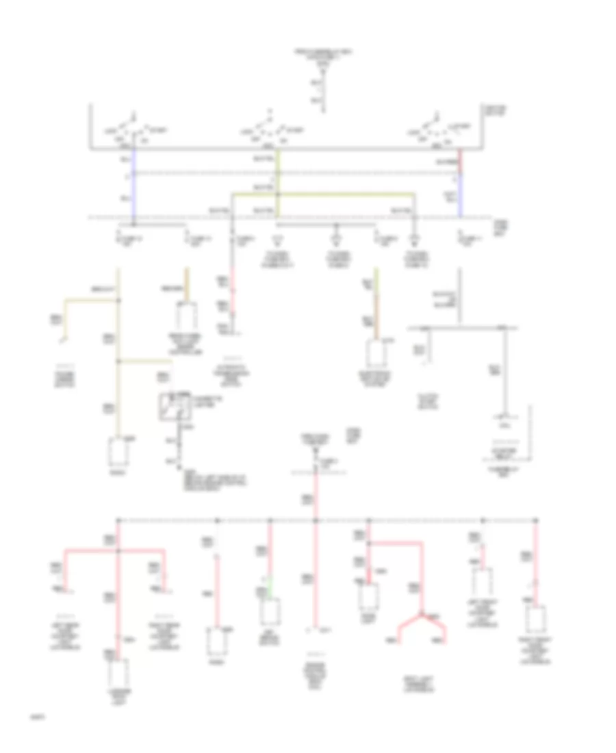 Power Distribution Wiring Diagram 4 of 6 for Isuzu Rodeo S 1994