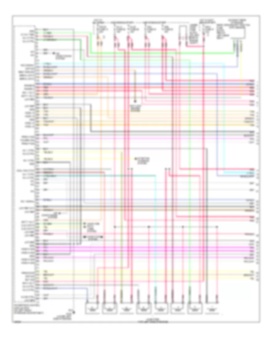 5.3L, Engine Performance Wiring Diagram (1 of 5) for Isuzu Ascender Limited 2004