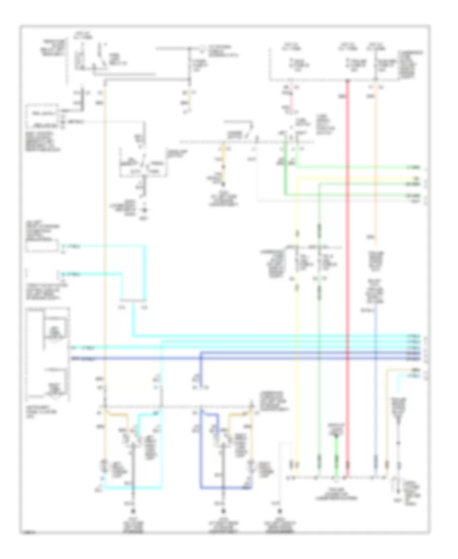 Exterior Lamps Wiring Diagram 1 of 2 for Isuzu Ascender Limited 2004