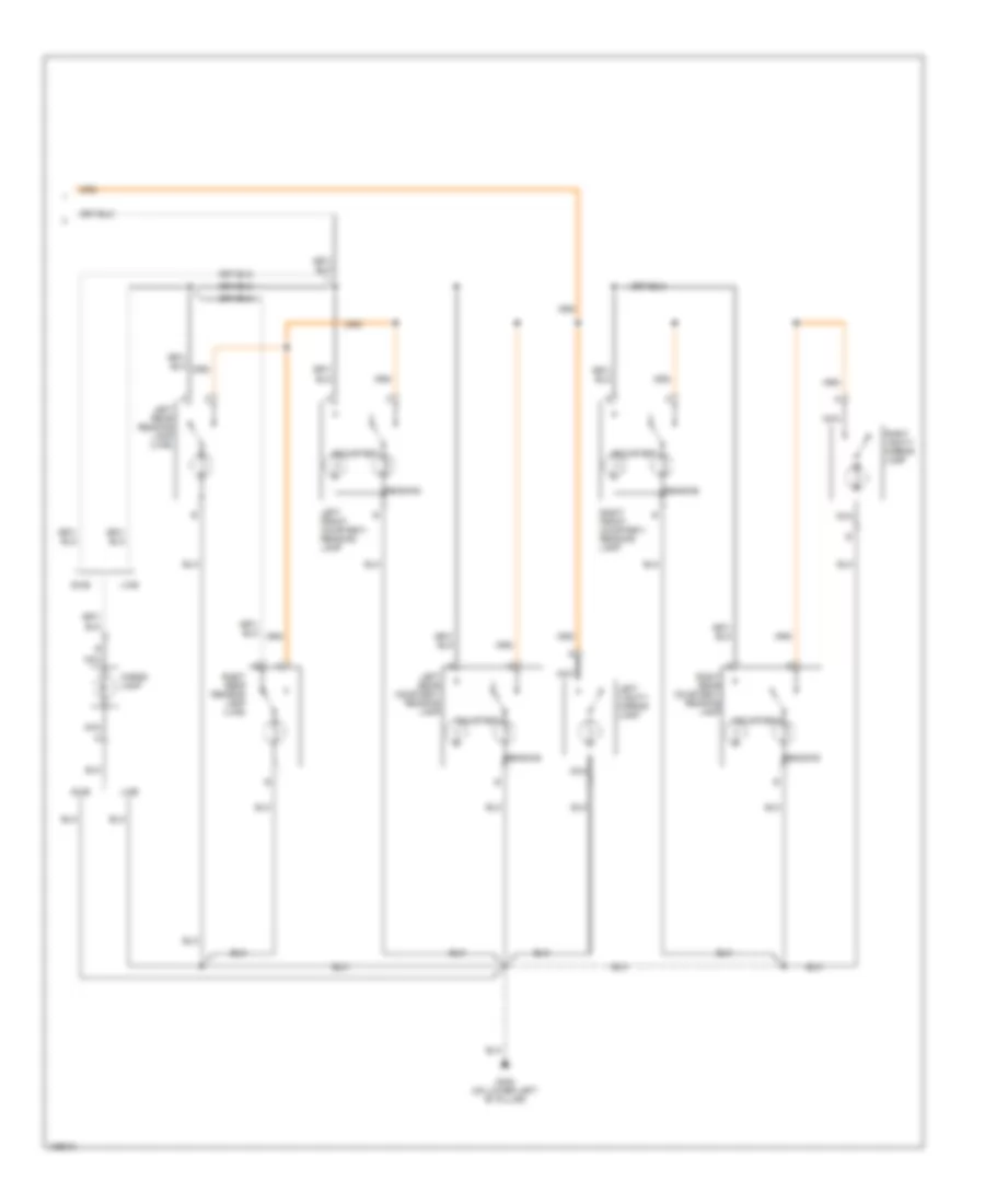 Courtesy Lamps Wiring Diagram (2 of 2) for Isuzu Ascender Limited 2004