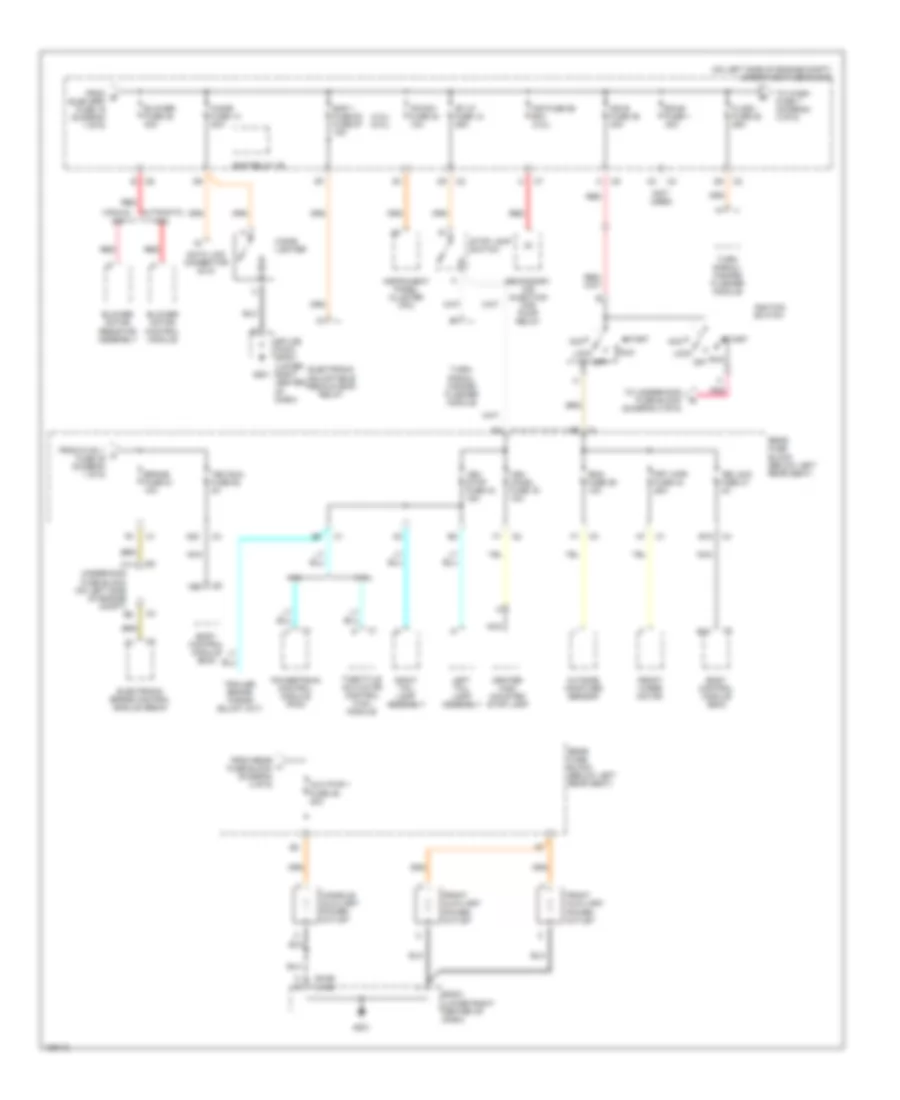 Power Distribution Wiring Diagram (2 of 6) for Isuzu Ascender Limited 2004