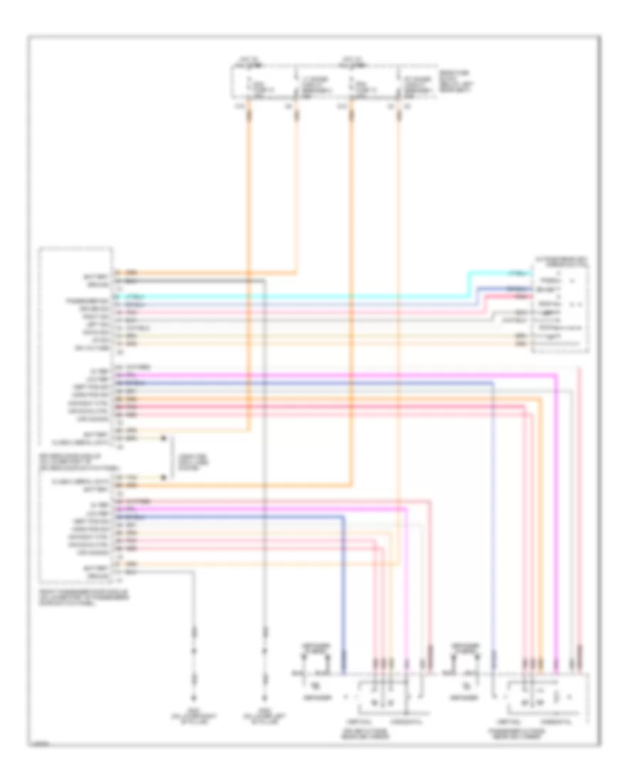 Power Mirrors Wiring Diagram for Isuzu Ascender Limited 2004