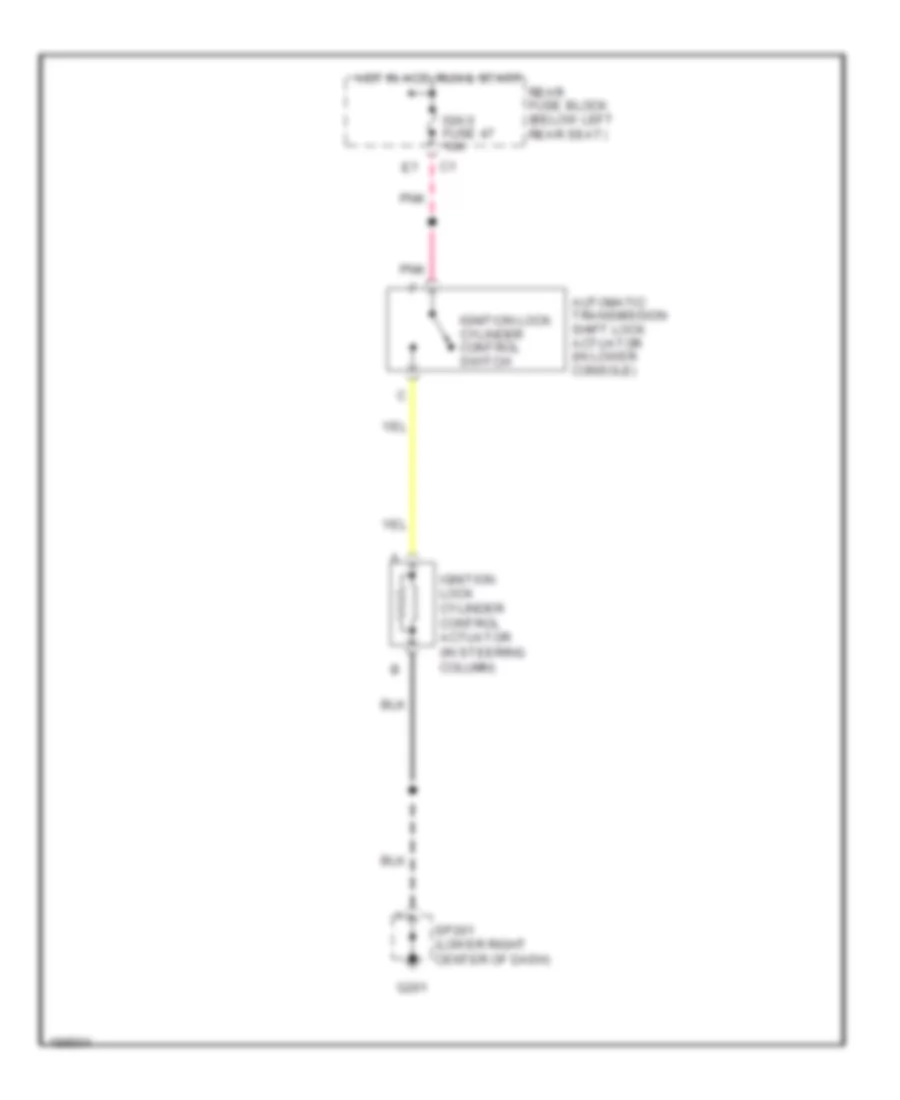 Ignition Lock Solenoid Wiring Diagram for Isuzu Ascender Limited 2004