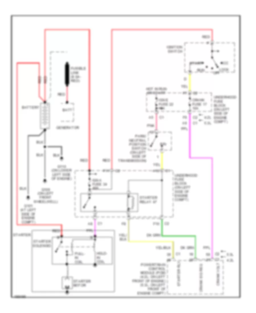 Starting Wiring Diagram for Isuzu Ascender Limited 2004