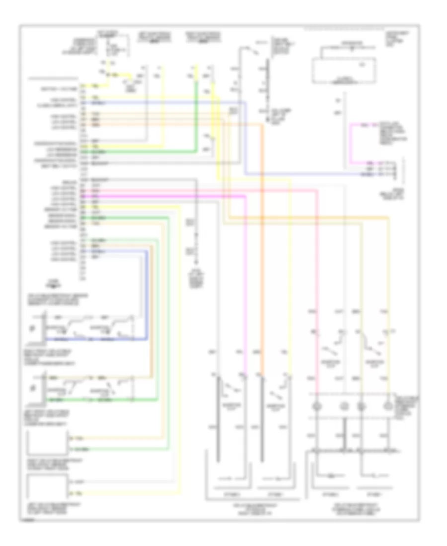 Supplemental Restraints Wiring Diagram for Isuzu Ascender Limited 2004