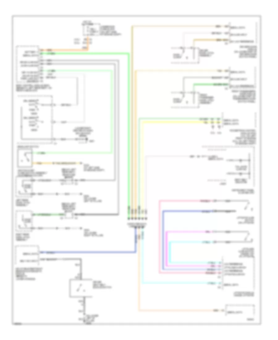 Chime Wiring Diagram for Isuzu Ascender Limited 2004