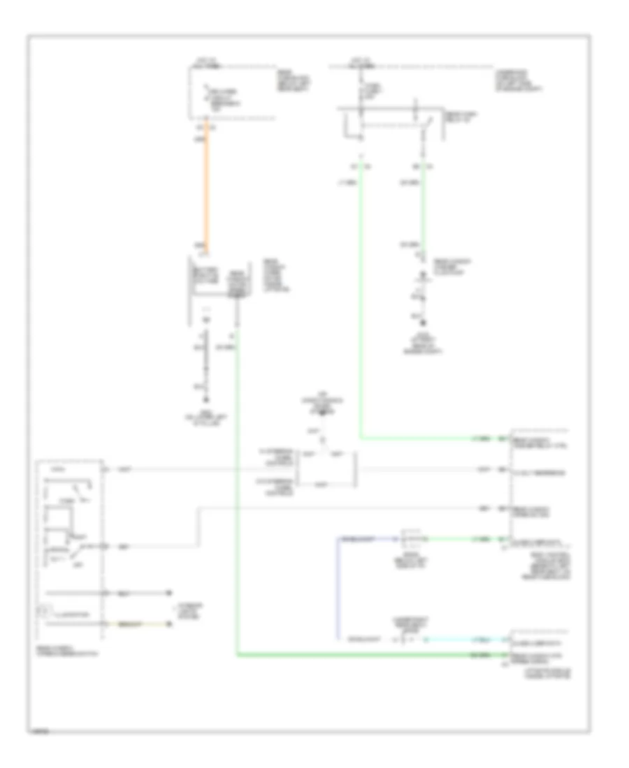 Электросхема заднего стеклоочистителя дворника и омывателя для Isuzu Ascender LS 2004