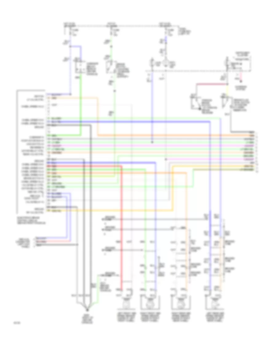 All Wheel ABS Wiring Diagram 1 of 2 for Isuzu Trooper RS 1994