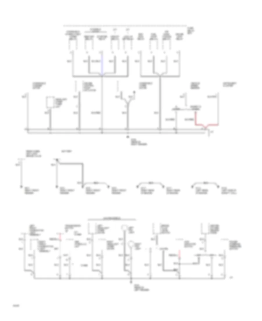 Ground Distribution Wiring Diagram 1 of 4 for Isuzu Trooper RS 1994