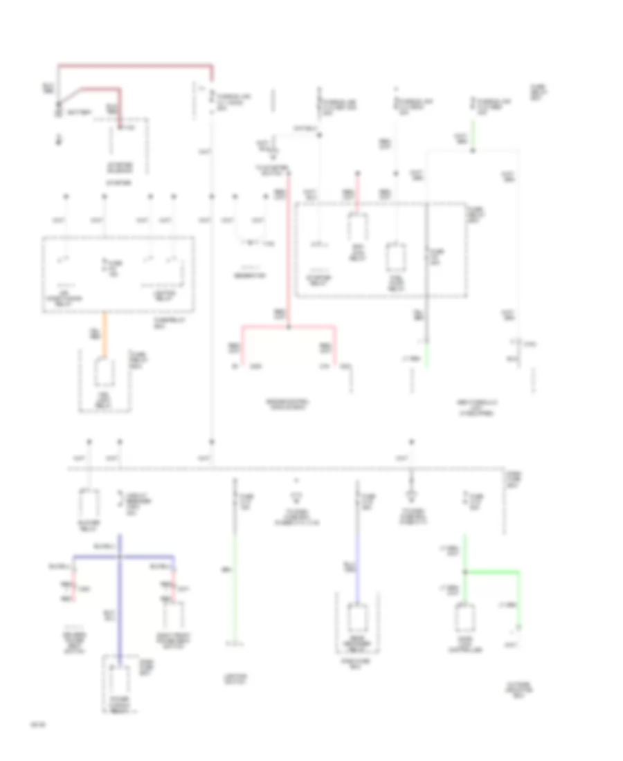 Power Distribution Wiring Diagram 1 of 5 for Isuzu Trooper RS 1994