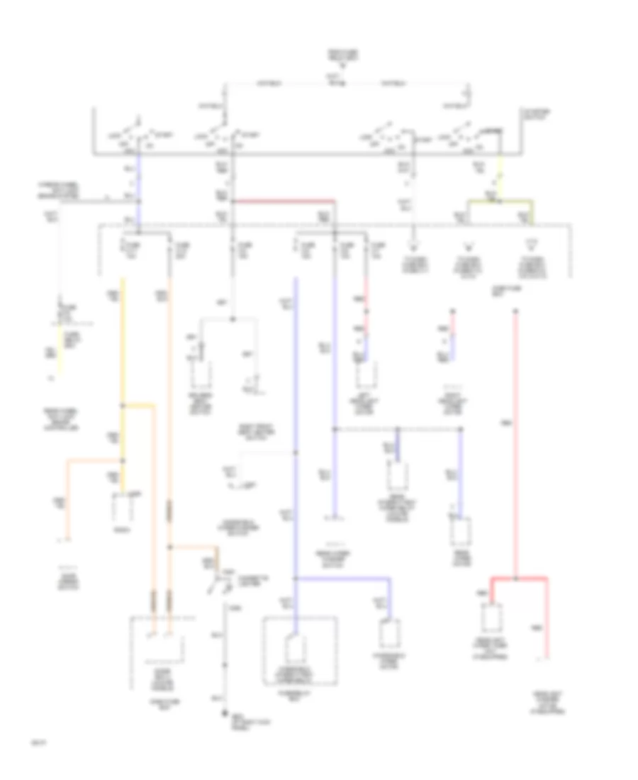 Power Distribution Wiring Diagram (2 of 5) for Isuzu Trooper RS 1994