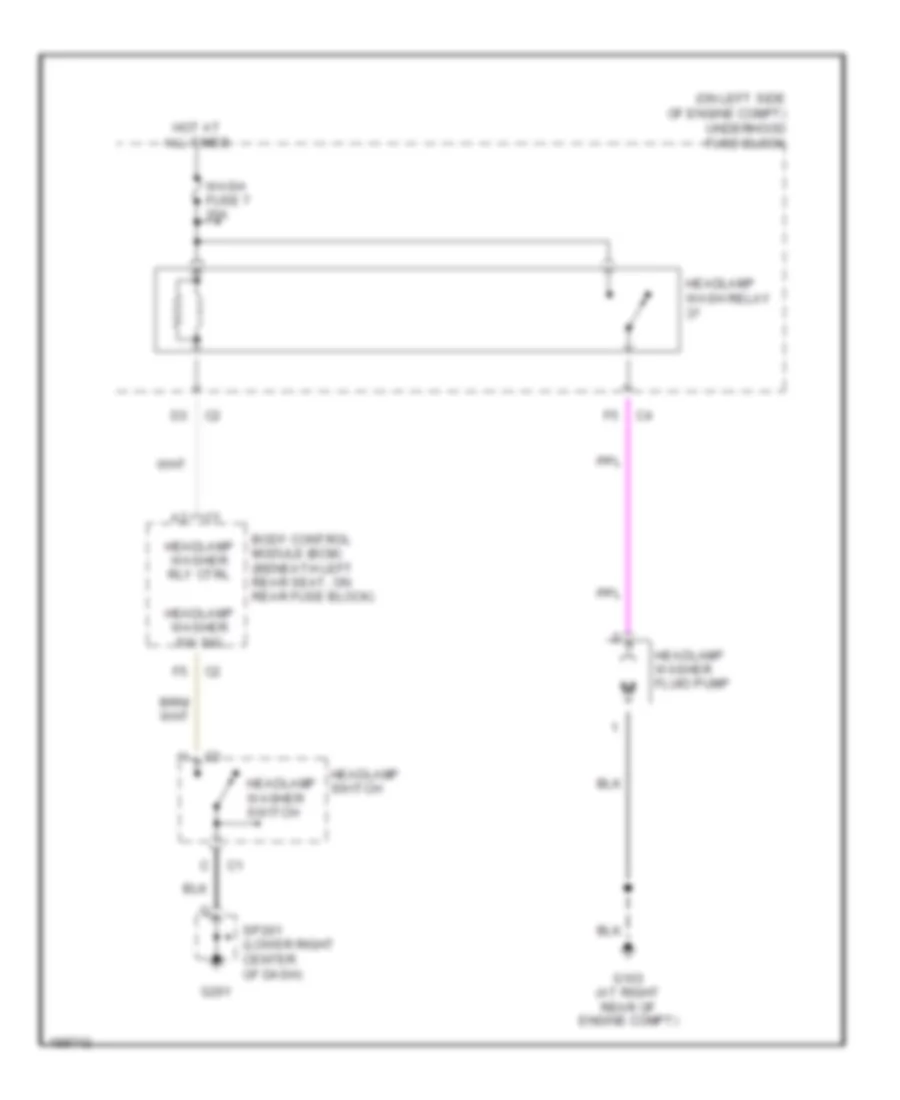 схема шайбы фары для Isuzu Ascender S 2004