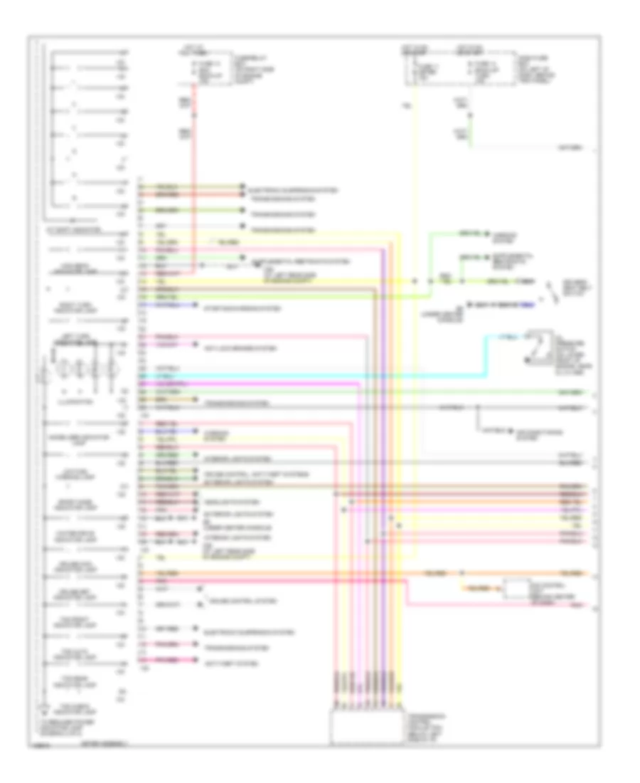 Instrument Cluster Wiring Diagram 1 of 2 for Isuzu Axiom 2004