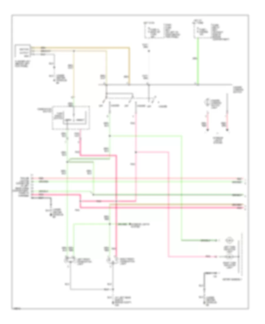 Exterior Lamps Wiring Diagram 1 of 2 for Isuzu Axiom XS 2004
