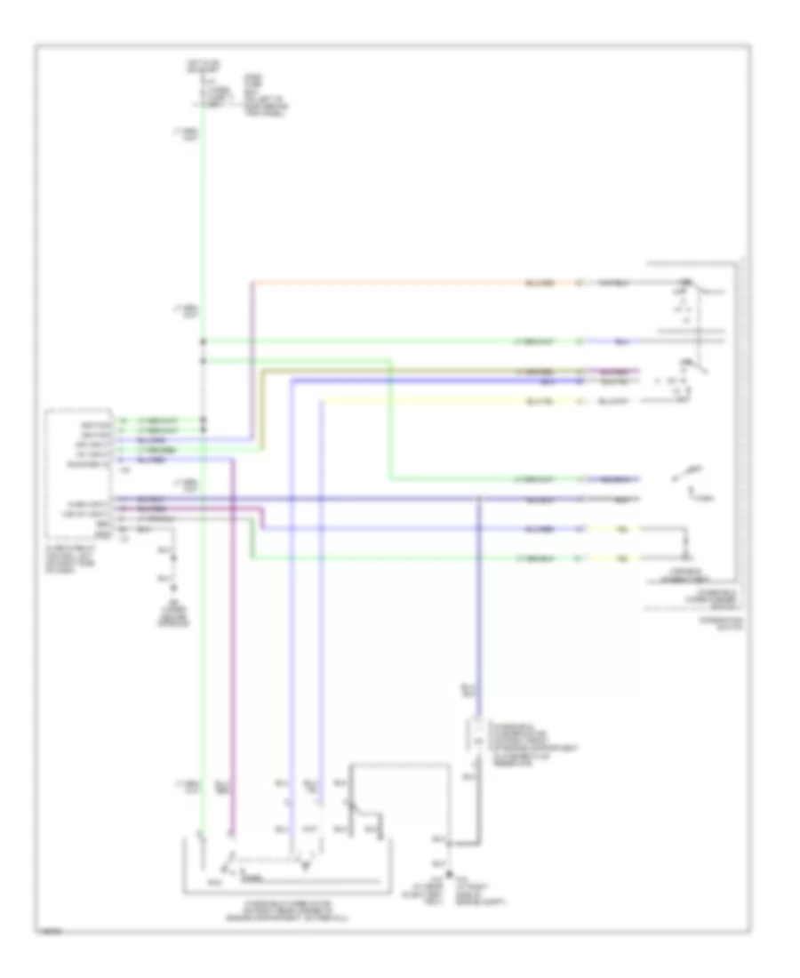 Электросхема передних стеклоочистителей дворников и омывателя лобового стекла для Isuzu Axiom XS 2004
