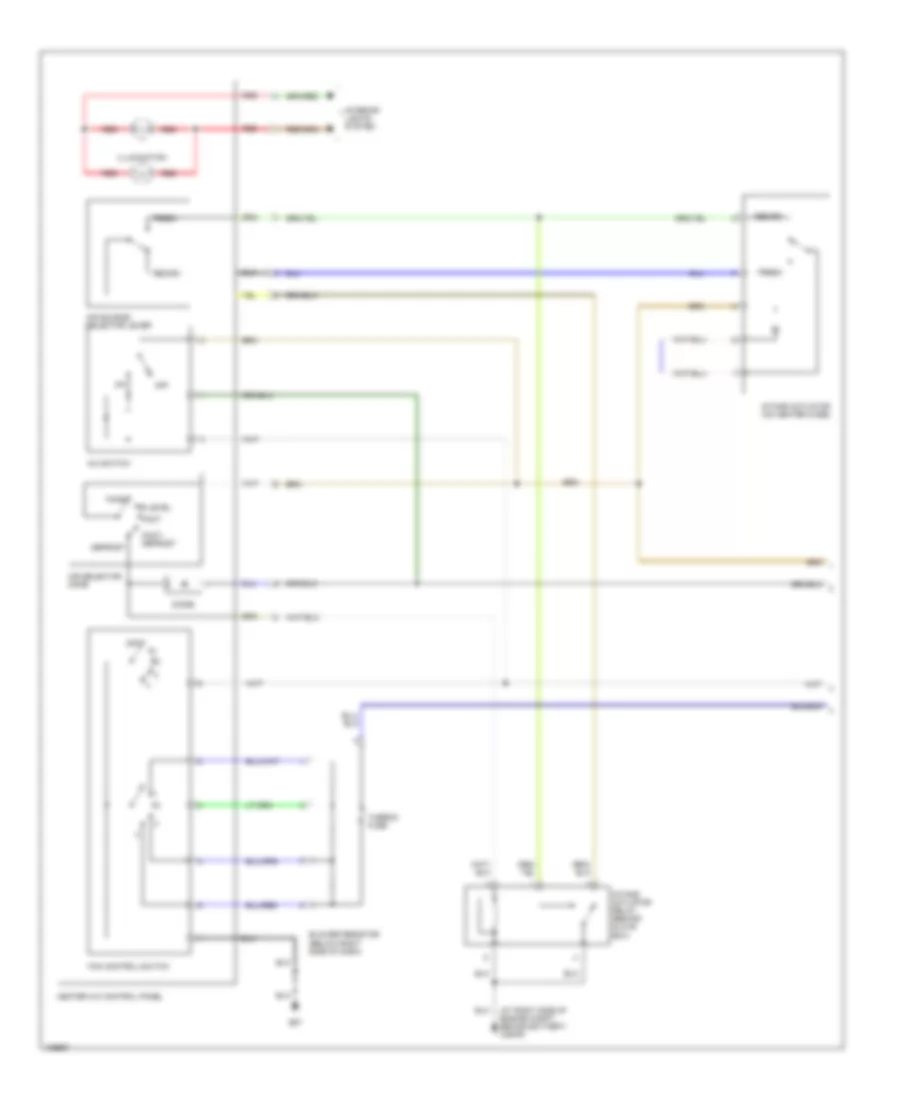 3.5L, Manual AC Wiring Diagram (1 of 2) for Isuzu Rodeo S 2004