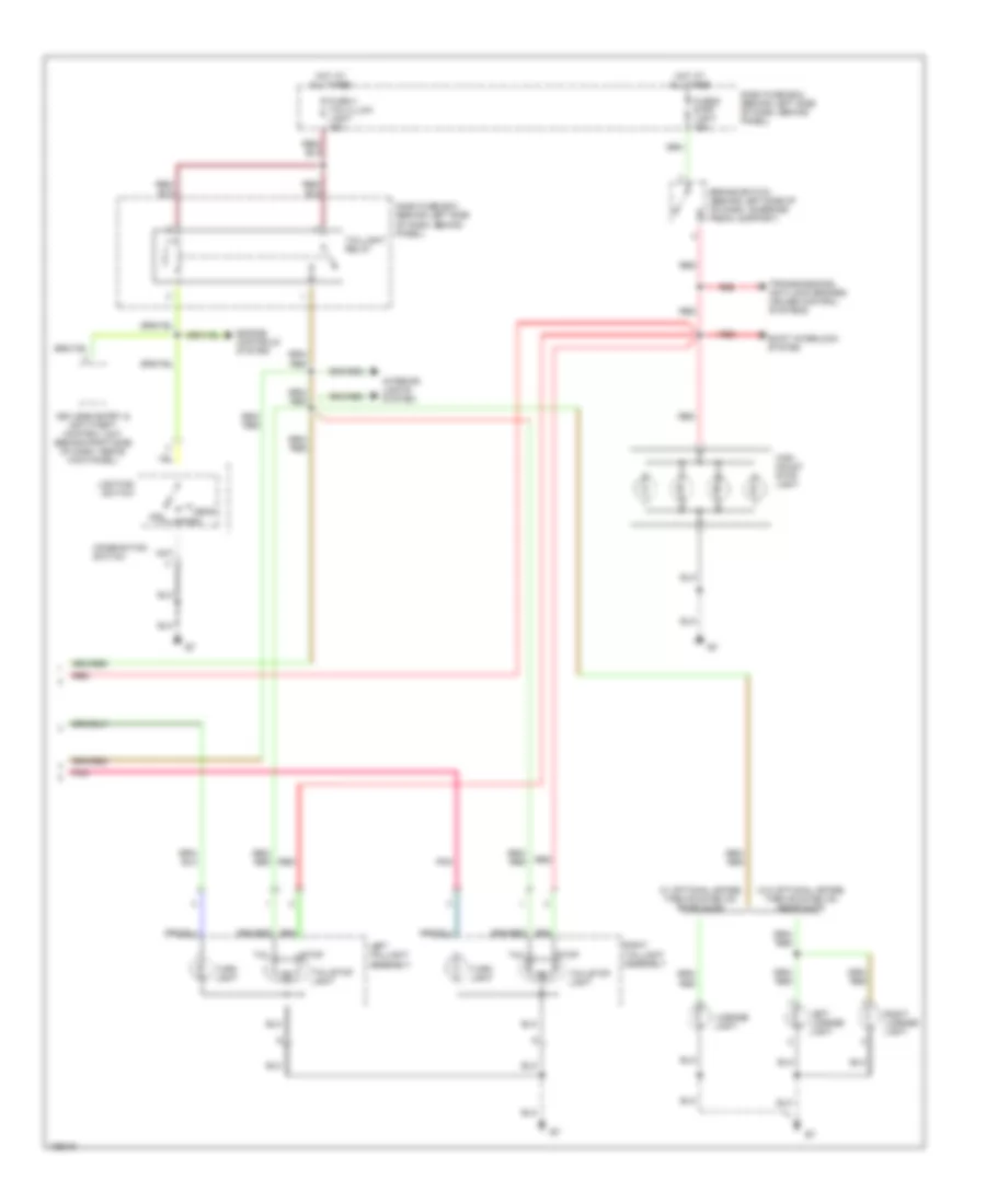 Exterior Lamps Wiring Diagram 2 of 2 for Isuzu Rodeo S 2004