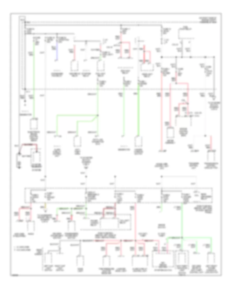 Power Distribution Wiring Diagram 1 of 3 for Isuzu Rodeo S 2004