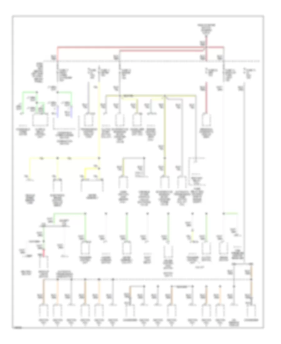 Power Distribution Wiring Diagram (3 of 3) for Isuzu Rodeo S 2004