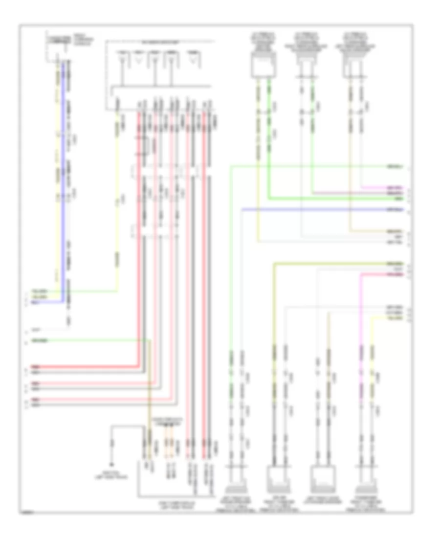 Электрсхема магнитолы. Премиум комплектация., 12 и 15 акустических систем (2 из 3) для Jaguar XJ 2012