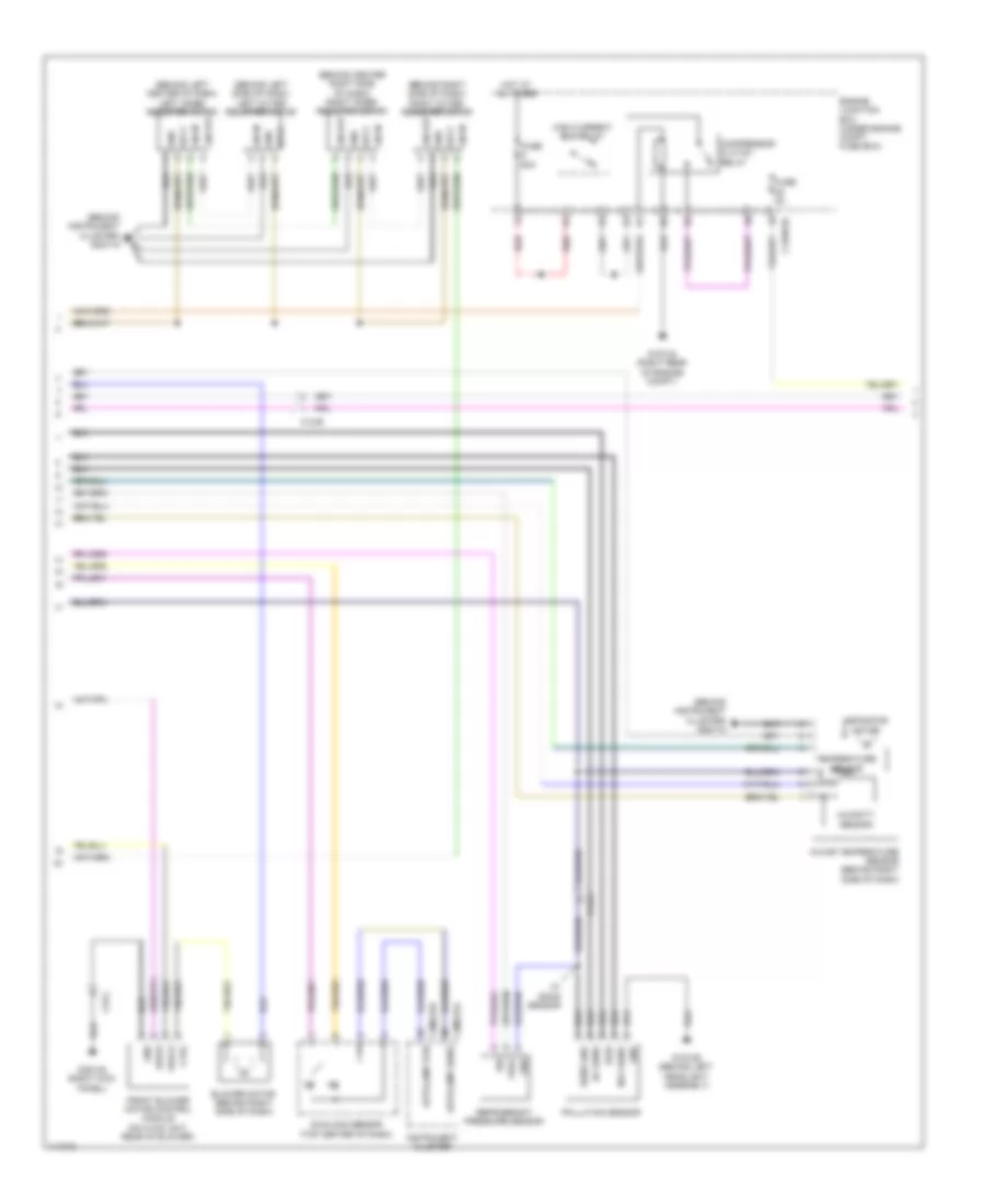 Электросхема кондиционера (2 из 3) для Jaguar XF 2.0 2013